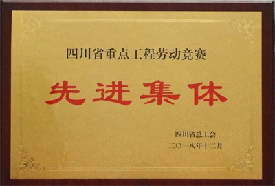 四川省重點(diǎn)工程勞動(dòng)競賽先進(jìn)集體