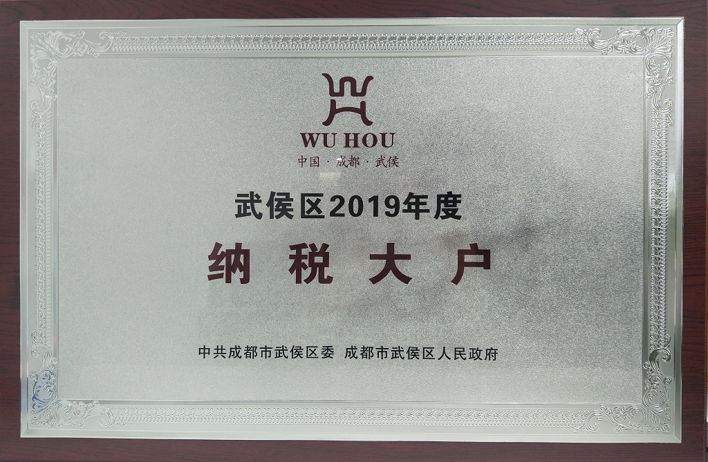 2019年武侯區納稅大戶(hù)